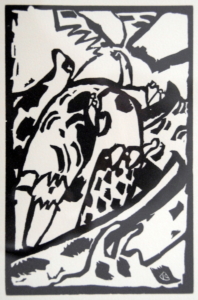 0013a Kandinsky Wassily houtsnede Nur fur Klange 125x19 k