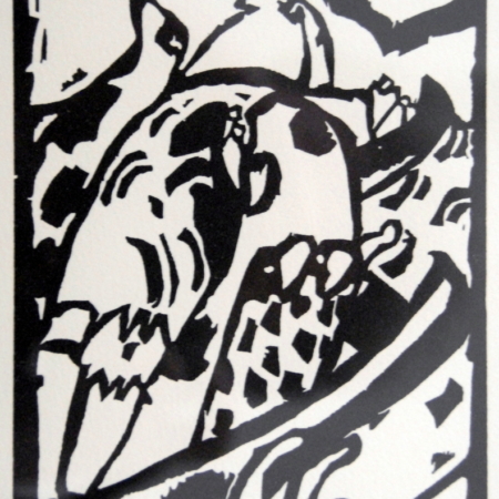 0013a Kandinsky Wassily houtsnede Nur fur Klange 125x19 k