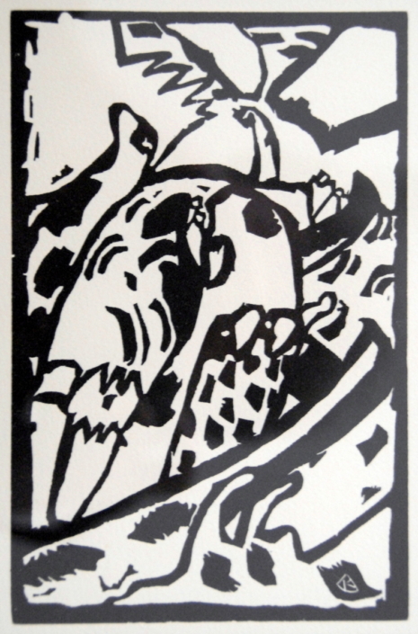 0013a Kandinsky Wassily houtsnede Nur fur Klange 125x19 k