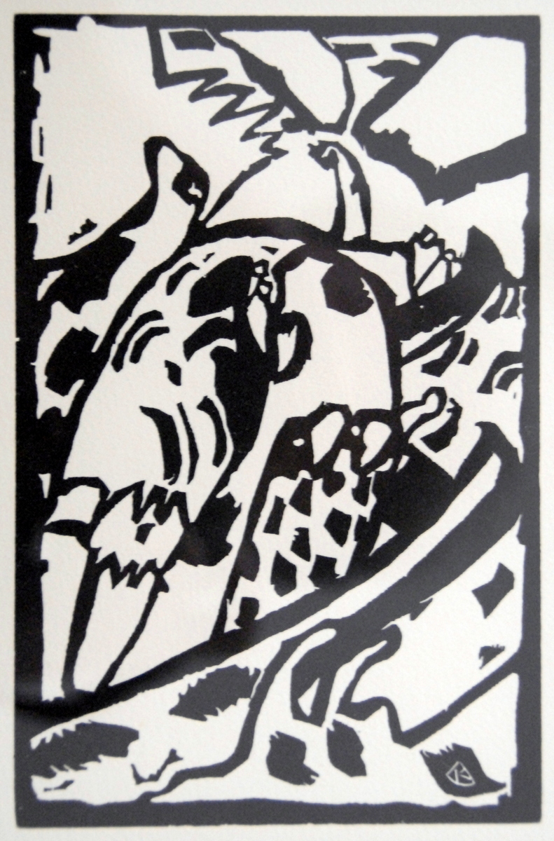 0013a Kandinsky Wassily houtsnede Nur fur Klange 125x19 k