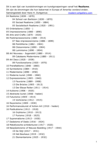 Chronologische lijst van Europese kunststromingen vanaf het Realisme V 2025 07 20 pdf