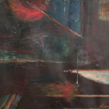 1683 Wil v Leeuwen Stad bij avond