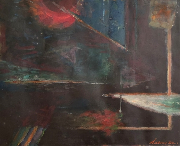 1683 Wil v Leeuwen Stad bij avond 1683 Wil v Leeuwen Stad bij avond