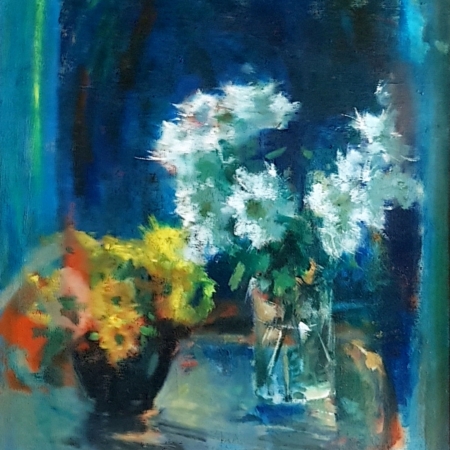 Wil van Leeuwen 1526 stilleven van bloemen