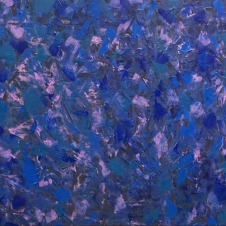 Abstracte blauwe en paarse verfstructuur