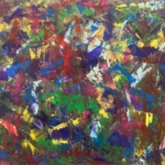 Kleurvolle abstracte verfstreken en texturen